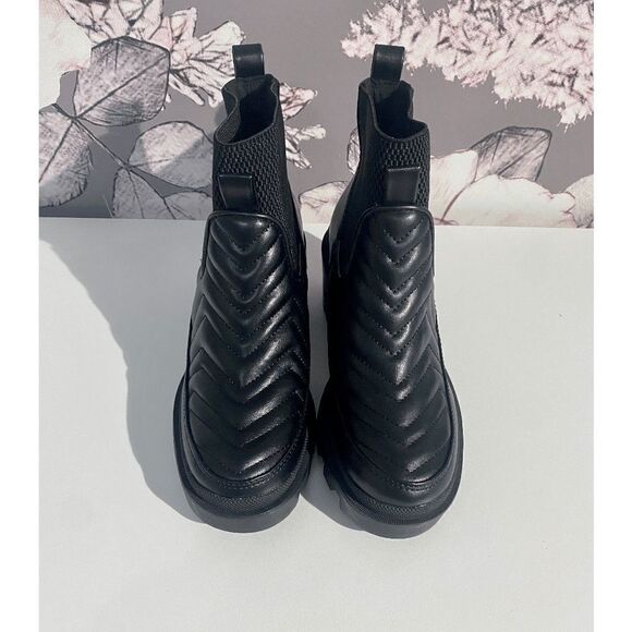 Kellparker Mia Women's Solid Slip On Chelsea Ankle Boots Black - Picture 1 of 11